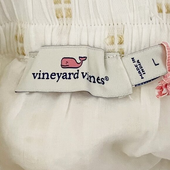 NWT Vineyard Vines Large Lurex Dobby Flounce Skirt - Picture 4 of 7